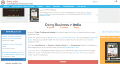 Desktop Screenshot of entryindia.com