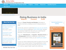 Tablet Screenshot of entryindia.com
